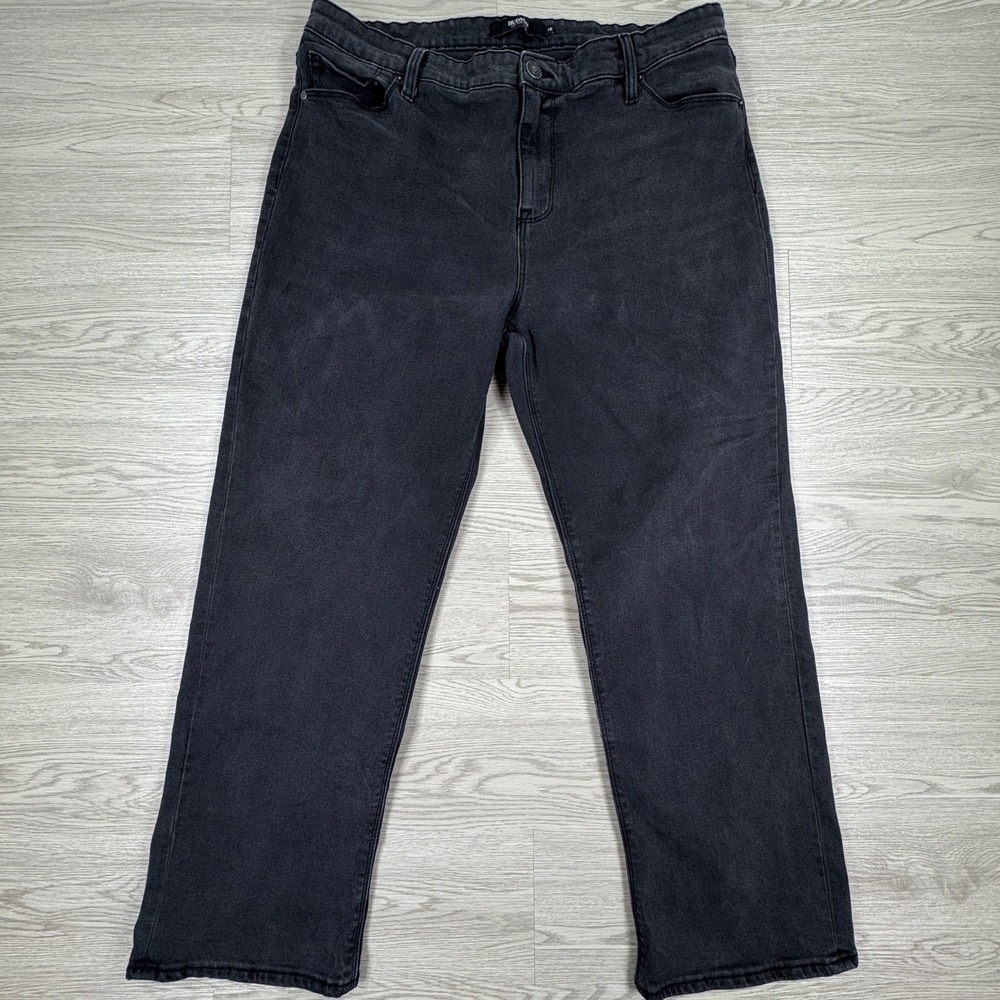 Hudson Women's Jeans Washed Black Size 16 Five Pocket Stretch Denim Pants
